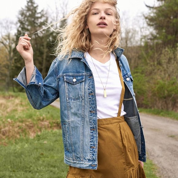 Madewell Jackets & Coats Madewell The Oversized Jean Jacket In